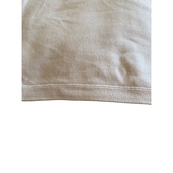 Liz Claiborne Ivory Knit Pullover Sweater Women’s XL 100% Cotton Button Detail - Picture 13 of 14